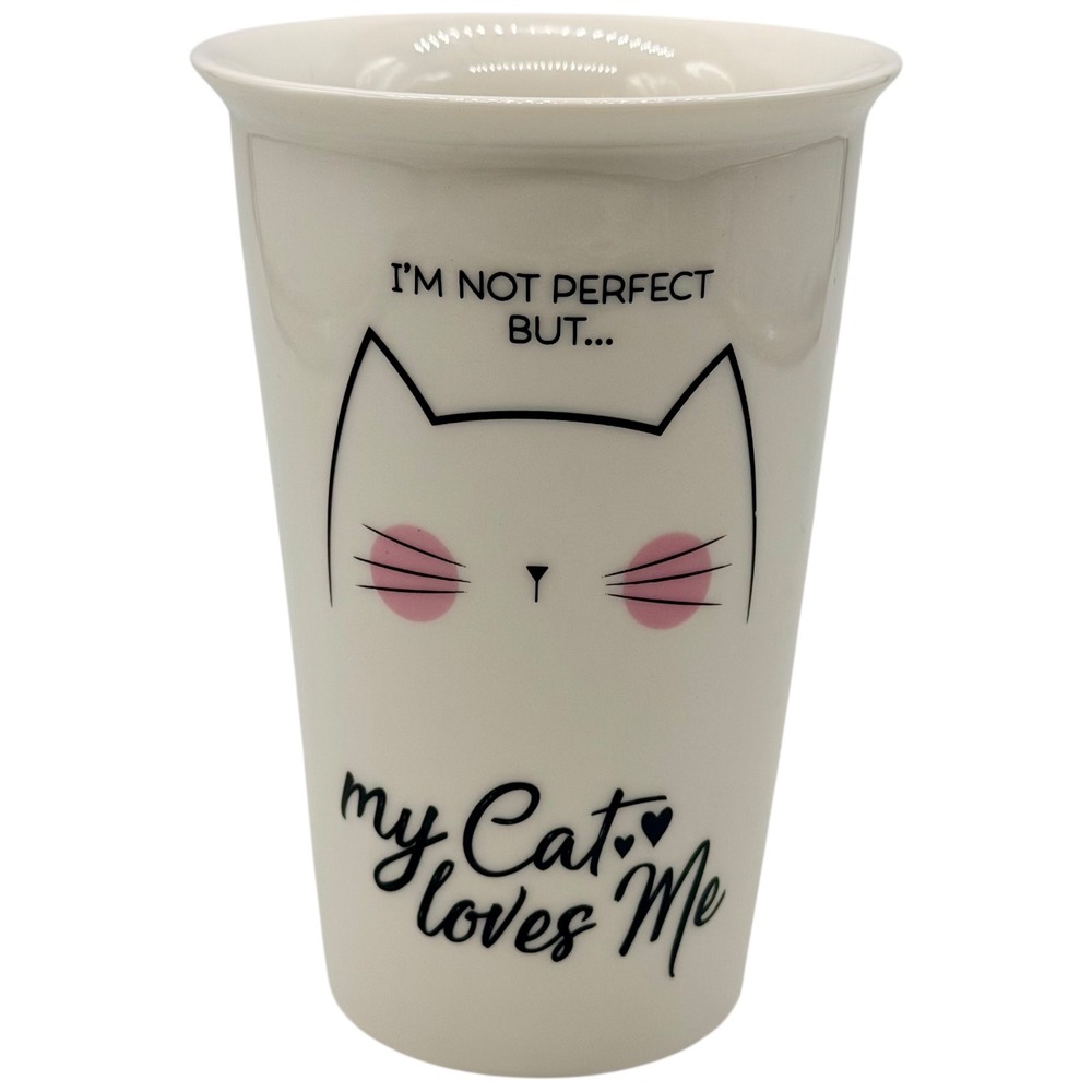 Legami Ceramic Cat‎ Mug I'm Not Perfect My Cat Loves Me We Are Dreamers